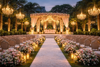 Marriage garden for wedding venue
